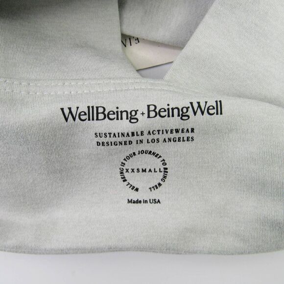 WellBeing + BeingWell LoungeWell Calla Sports Bra in Sky Grey Heather XXS - Picture 7 of 8